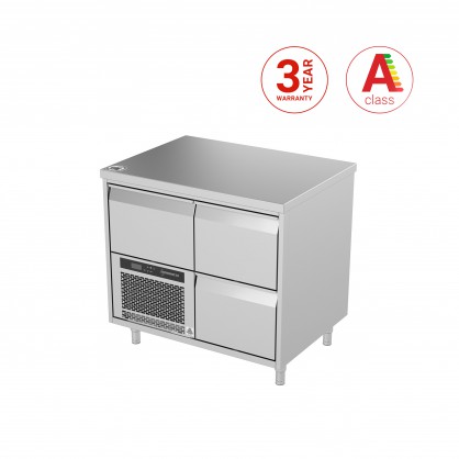 Cooling Counter with 3 Drawers, -5 ... +8 °C